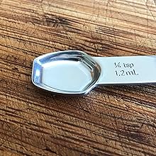 AllSpice Stainless Steel Double Sided Measuring Spoon- Teaspoon and Tablespoon