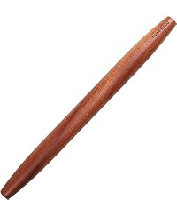 Muso Wood Wooden French Rolling Pin for Baking, Beech Wood Tapered Rolling Pin for Fondant Pie Crust Cookie Pastry(French 15.75-Inch)