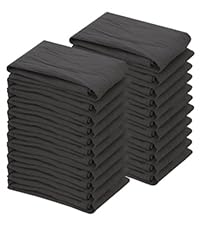 RUVANTI Flour Sack Towels 12 Pack 28 x 28 Inches, Ring Spun 100% Cotton Dish Towel, Machine Washable, Absorbent - Flour Sack Kitchen Towels for Drying and Cleaning - White