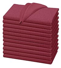 RUVANTI Flour Sack Towels 12 Pack 28 x 28 Inches, Ring Spun 100% Cotton Dish Towel, Machine Washable, Absorbent - Flour Sack Kitchen Towels for Drying and Cleaning - White