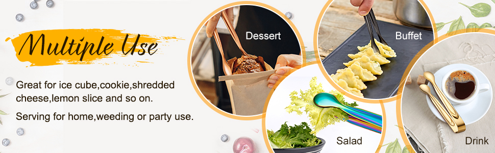 Gejoy 12 Pieces Mini Tongs Stainless Steel Small Sugar Serving Tongs for Charcuterie Board Appetizers Dessert Serving Food Tiny Party Danish Candy(4.3 Inch,Silver)