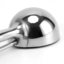 Large Cookie Scoop, 5.4 Tbsp/ 2.7 OZ, 2.5 inch/ 63MM Ball, 18/8 Stainless Steel Ice Cream Scoop, Cupcake Scoop, Secondary Polishing