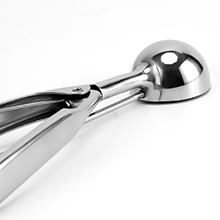 Large Cookie Scoop, 5.4 Tbsp/ 2.7 OZ, 2.5 inch/ 63MM Ball, 18/8 Stainless Steel Ice Cream Scoop, Cupcake Scoop, Secondary Polishing