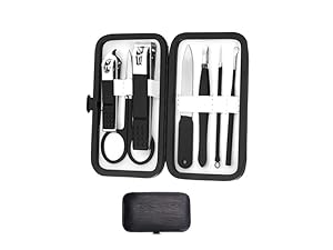 Manicure set Men Personal Care Tools Accessories Finger and Toe Nail Clippers Set Professional Manicure Pedicure Kit With Travel Case Nail Grooming Kit Gifts for Men Women Father Mother