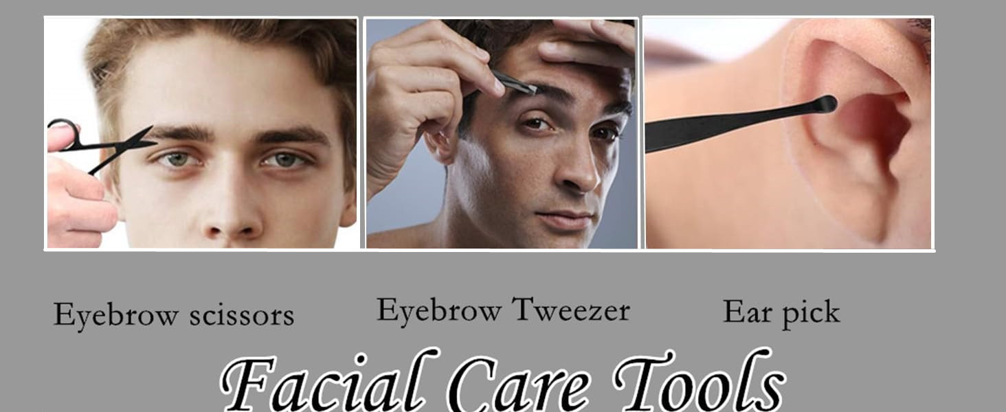 Manicure set Men Personal Care Tools Accessories Finger and Toe Nail Clippers Set Professional Manicure Pedicure Kit With Travel Case Nail Grooming Kit Gifts for Men Women Father Mother