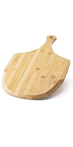 Pizza Peel, Premium Bamboo Pizza Spatula Paddle Cutting Board Handle (Baking Pizza, Bread, Cutting Fruit, Vegetables, Cheese)