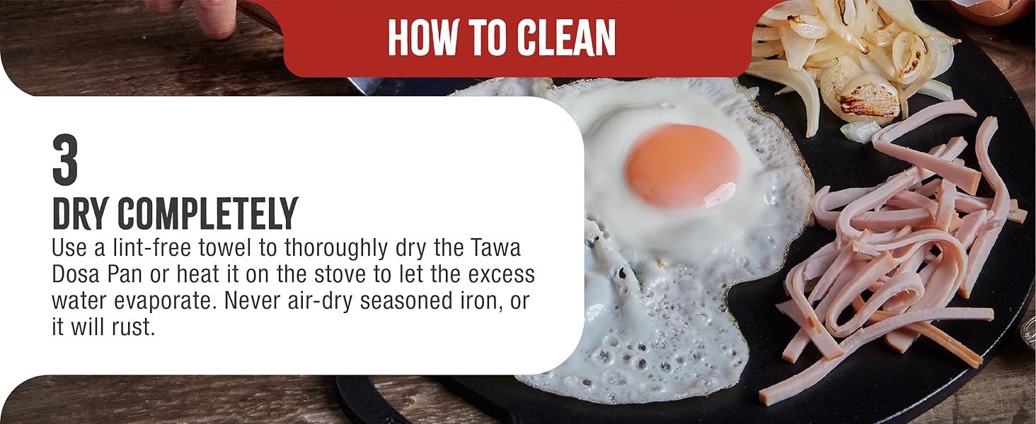 Victoria 12-Inch/30.5-Centimeter Cast Iron Tawa Dosa Pan, Cast Iron Pizza Pan and Crepe Pan with Loop Handle, Seasoned with Flaxseed Oil, Made in Colombia