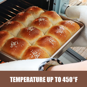 Deep Baking Pans Set Nonstick,Rectangle Cake Pan,Stackable Bakeware Set of 3,Oven Trays for Baking,Gold(9''/11''/13'')