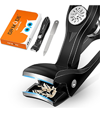 Toenail Clippers for Seniors Thick Toenails - Wide Jaw Opening Large Toe Nail Clippers for Thick Ingrown Nails, Professional Sharp Heavy Duty Nail Clipper Cutter for Mens Seniors with Leather Case