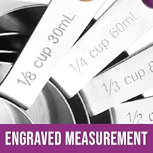 Measuring Cups and Spoons Set 11 Piece. Includes 10 Stainless Steel Measuring Spoons and Cups Set and 1 Plastic Measuring Cup. Liquid Measuring Cups Set and Dry Metal Measuring Cup Set