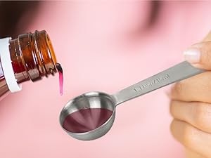 Measuring Spoons, Premium Heavy Duty Stainless Steel Measuring Spoons Cups Set, Small Tablespoon with Metric and US Measurements, Set of 6 for Measuring Dry and Liquid Ingredients