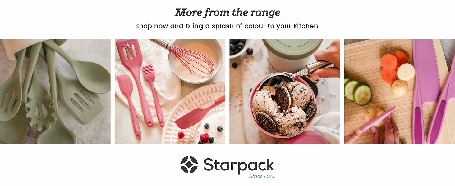 Starpack 'Get a Grip' Silicone Kitchen Tongs for Cooking (2Pcs) - BBQ Tongs for Grill Heat Resistant to 600°F - Stainless Steel Kitchen Utensils w/Non Stick Silicone Tips - 9