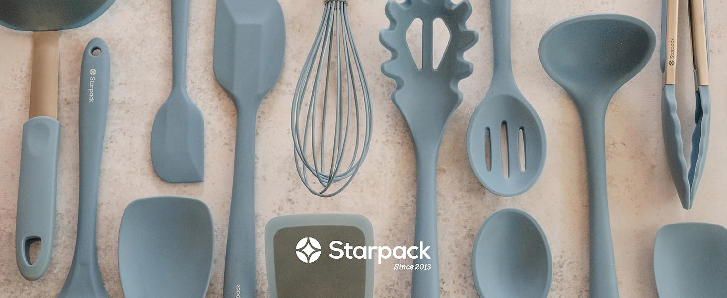 Starpack 'Get a Grip' Silicone Kitchen Tongs for Cooking (2Pcs) - BBQ Tongs for Grill Heat Resistant to 600°F - Stainless Steel Kitchen Utensils w/Non Stick Silicone Tips - 9