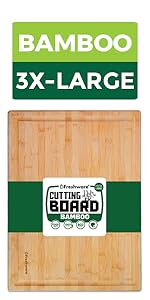 Freshware Cutting Boards for Kitchen, Chopping Board 3-Pack with Different Sizes, Juice Grooves and Non Slip Handles - Reversible, Large Cutting Board Set - Dishwasher Safe - Gray