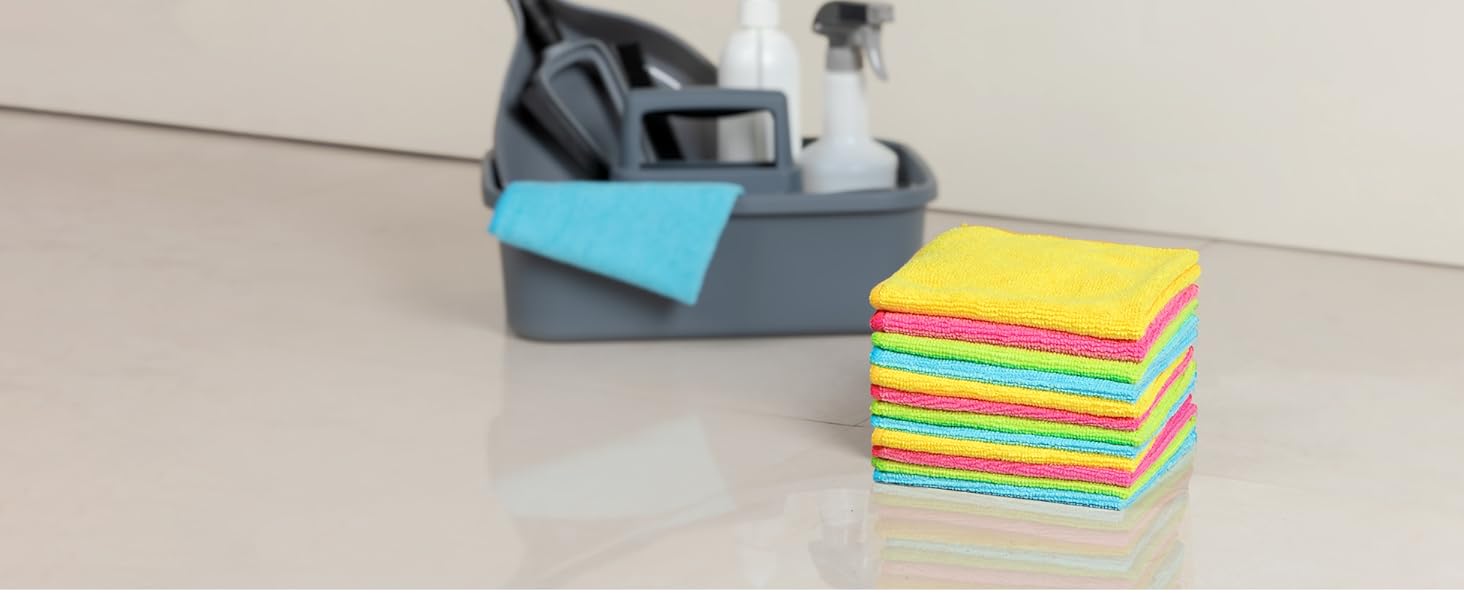 MR.SIGA Microfiber Cleaning Cloth,Pack of 12,Size:12.6