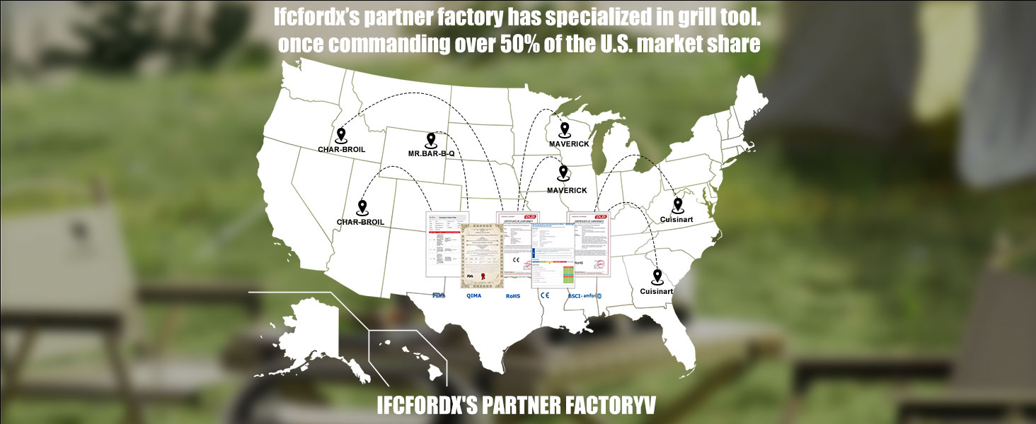 Meat Thermometer Fork for BBQ & Grilling – Instant Read Food Thermometer with Preset Meat Temperatures, Long Heat-Safe Handle, Backlit LCD for Steak, Chicken & Outdoor Cooking, Black