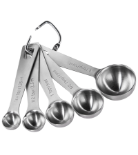 Measuring Spoons: U-Taste 18/8 Stainless Steel Measuring Spoons Set of 9 Piece: 1/16 TSP, 1/8 TSP, 1/4 TSP, 1/3 TSP, 1/2 TSP, 3/4 TSP, 1 TSP, 1/2 tbsp & 1 tbsp Dry and Liquid Ingredients
