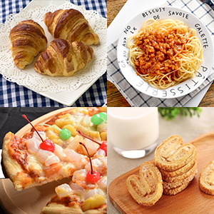 Ewinever 1Set Rolling Pin Pastry Mat Set Non-Stick 6 in 1 Dough Roller Baking Kit with Pastry Cutter Reusable Kneading Mat Scraper Basting Brush