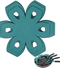 BOYAN Pot and Pan Protectors, Set of 12 and 3 Different Size, Cookware Protector Set/Felt Pots and Pans Divider Separator Pads Anti-Slip to Avoid Scratching or Marring When Stacking