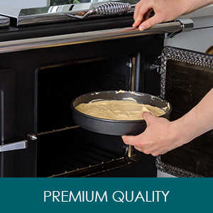 Chicago Metallic Professional 3-Piece Round Cake Pan Set of 6, 8, 10 inch Premium Nonstick Bakeware, Heavy-Weight Carbon Steel for Even Baking, Perfect for Layer Cakes