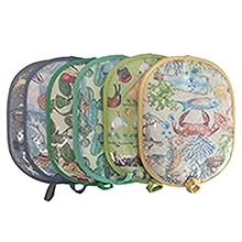 Pot Holders Set of 2 with Transparent Clear Silicone Shell and Nice Dog Printing Cotton Lining, Heat Resistant to 500 F Kitchen Oven Gloves Pot Holder for Cooking (Dog Flower, Potholders)