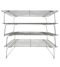 KITCHENATICS Heavy Duty Half Sheet Cooling Racks, Rust Resistant Stainless Steel Baking Racks, Wire Racks Fit Half Sheet Pan, Bacon Grill Rack for Oven, Cookie Cooling Racks 11.8