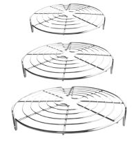 KITCHENATICS Heavy Duty Half Sheet Cooling Racks, Rust Resistant Stainless Steel Baking Racks, Wire Racks Fit Half Sheet Pan, Bacon Grill Rack for Oven, Cookie Cooling Racks 11.8