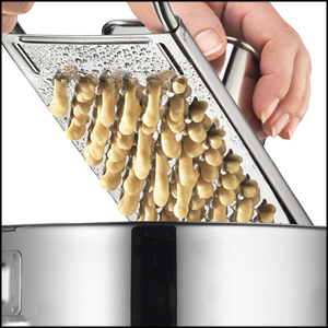Premium Grade Stainless Steel Spaetzle Maker with Comfort Grip Handle Traditional German Egg Noodle Maker