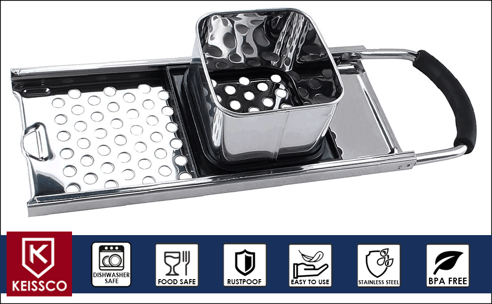 Premium Grade Stainless Steel Spaetzle Maker with Comfort Grip Handle Traditional German Egg Noodle Maker
