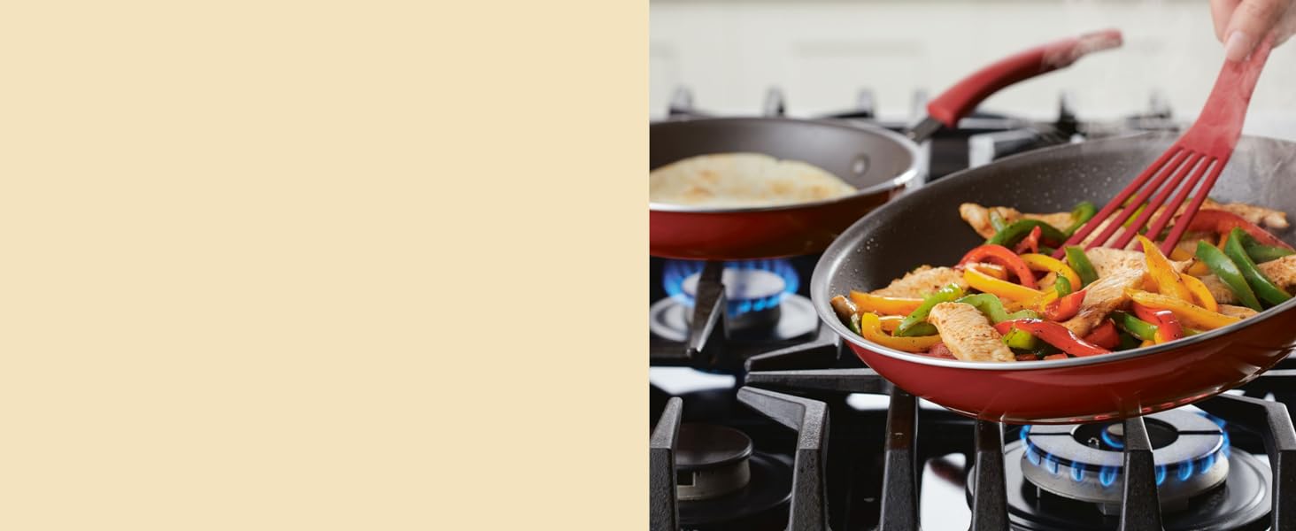 Rachael Ray Nonstick Bakeware Set with Grips, Nonstick Cookie Sheets / Baking Sheets - 3 Piece, Gray with Sea Salt Gray Grips