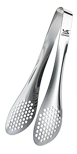 12 Inch Kitchen Tweezers Fine Tweezer Tongs, MSY BIGSUNNY Stainless Steel Food Tweezers Multi-function Precision Serrated Tips Cooking Tongs Kitchen Serving Tong