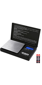 Fuzion Digital Kitchen Scale 3000g/ 0.1g, Pocket Food Scale 6 Measure Modes, LCD, Tare, Digital Scale Grams and Ounces with 2 Trays for Food, Cooking, Nutrition, Reptiles(Battery Included)
