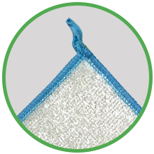 Whiffkitch Dishcloths Dishrags for Kitchen and Household Cleaning 6x7 6-Pack Non-Scratch 2-Ply Weave, Bamboo-Rayon Fabric, Absorbent, Washable, Long-Lasting