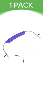 Silicone Rolling Pin with Thickness Rings, Adjustable Designs for Fondant, Cookie Decorating, Pasta, Pizza, 23.6 inch Purple Large Long Pin