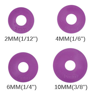 Silicone Rolling Pin with Thickness Rings, Adjustable Designs for Fondant, Cookie Decorating, Pasta, Pizza, 23.6 inch Purple Large Long Pin