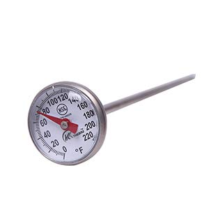 KT THERMO Instant Read 1-Inch Dial Thermometer(4-Pack),Best for The Coffee Drinks,Chocolate Milk Foam