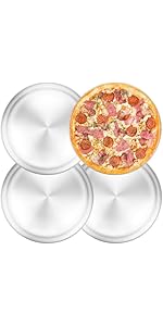 Baking Sheet with Silicone Mat Set, Set of 8 (4 Sheets + 4 Mats), Stainless Steel Cookie Sheet Baking Pans with Reusable Silicone Baking Mat, Non Toxic & Heavy Duty & Easy Clean