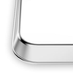 Baking Sheet with Silicone Mat Set, Set of 8 (4 Sheets + 4 Mats), Stainless Steel Cookie Sheet Baking Pans with Reusable Silicone Baking Mat, Non Toxic & Heavy Duty & Easy Clean