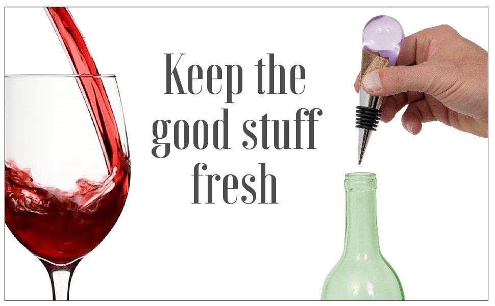 Savannah Classic Chrome Style Bottle Stopper with 3/8