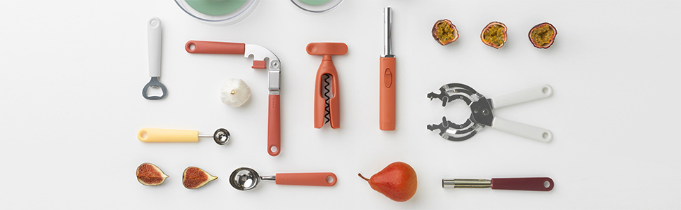 Brabantia Tasty+ Universal Can, Jar, Bottle Opener (Light Grey) Easy to use, Unscrews Small or Large Caps, Tops Lids