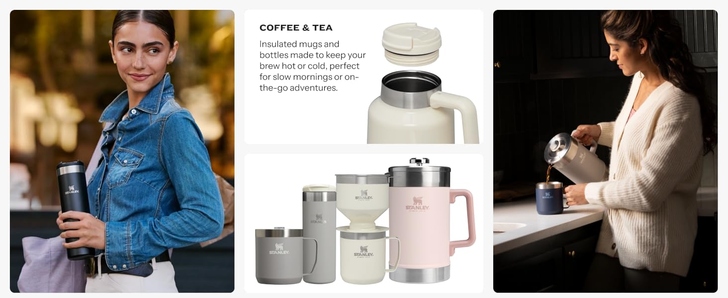 Stanley Happy Hour Cocktail Shaker Set 20 oz | Bartender Kit for Camping and Travel | Cocktail Drink Mixing Set with 2 Cups | Insulated Stainless Steel | BPA-Free | Stainless Steel