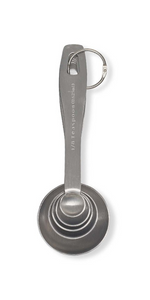 husMait Stainless Steel Measuring Cups - 5 Piece Heavy Duty Measuring Cup Set with Storage Ring