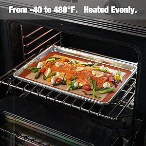 Macaron Silicone Baking Mat - Set of 2 Non Stick Silicon Macaroon Baking Sheet Cookie Liner(BPA Free/Reusable/Half Sheet),Perfect Cooking Kit for Macarons,Pastry,Cake and Bread Making (Red)