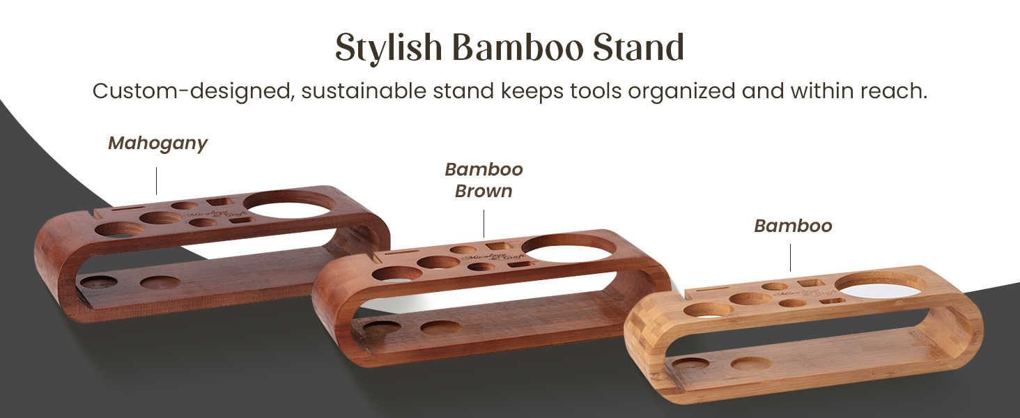 Mixology & Craft Cocktail Shaker Set with Dark Bamboo Stand - Professional 10-Piece Bartender Kit - Complete Bar Set & Cocktail Mixer Kit for Home (Gold)