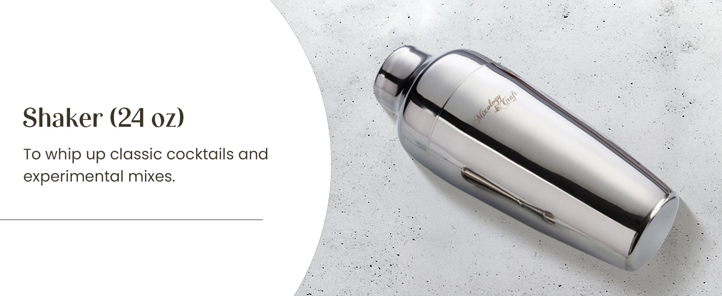 Mixology & Craft Cocktail Shaker Set with Dark Bamboo Stand - Professional 10-Piece Bartender Kit - Complete Bar Set & Cocktail Mixer Kit for Home (Gold)