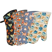 RED LMLDETA Heat Resistant 550 Degree Oven mitt, Silicone Oven Hot Mitts - 1 Pair, Extra Long Professional Baking Oven Gloves - Food Safe,Pot Holders Cooking,Grilling,Kitchen (Purple Mittens)