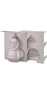 CHEFMADE Angel Food Cake Pan, 6-Inch with Removable Loose Bottom Non-Stick Chiffon Tube Pan for Oven and Instant Pot Baking (Champagne Gold)