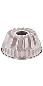 CHEFMADE Angel Food Cake Pan, 6-Inch with Removable Loose Bottom Non-Stick Chiffon Tube Pan for Oven and Instant Pot Baking (Champagne Gold)