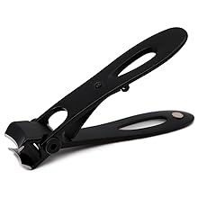 SZQHT Extra Wide Jaw Opening Nail Clippers for Thick Nails Cutter for Ingrown Toenail Clippers & Fingernails Manicure Set,Pedicure Kit,Men & Women(Black)