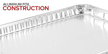 Stock Your Home Aluminum Pans - 15 Pack Disposable Aluminum Foil Trays - Reusable Nonstick Baking Sheets - 16 Inch x 11 Inch